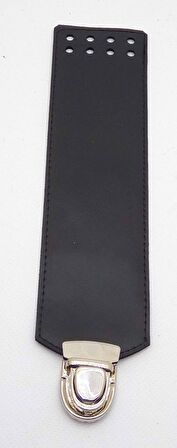 Siyah  renk 25x6 cm çanta kapağı