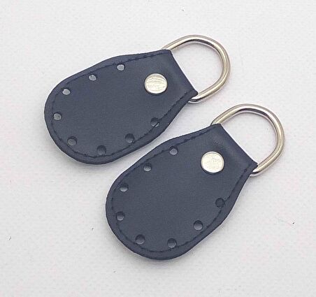 Siyah renk, sapların uç kısmına dikmek için deri aparat.