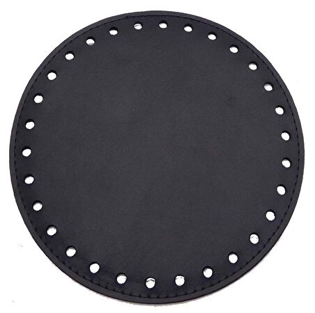 Siyah   renk 16 cm  yuvarlak taban plaka