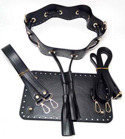 Siyah Renk Torba Çanta Seti