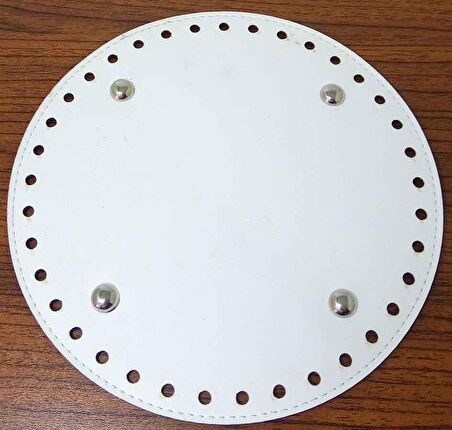 Beyaz renk 20 cm  yuvarlak taban