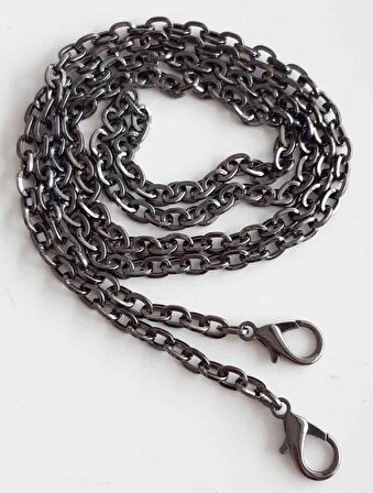 Füme Renk Düz Çanta Zinciri (120 cm)