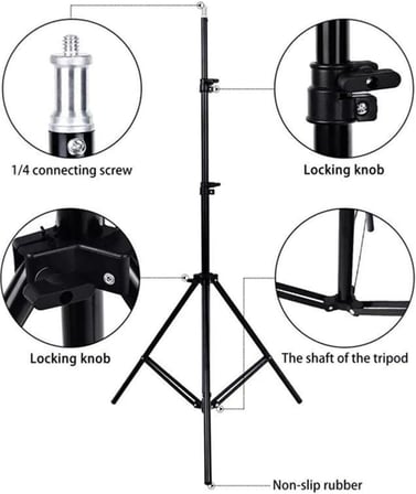 3 Ayaklı Tripod Işık Ayağı Projeksiyon Ring Halka 2.1 Metre