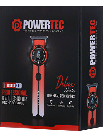 Powertec TR-958 Profesyonel Usb Şarjlı Lazer Öncesi Epilasyon Sakal Ense Tüm Vücut Tıraş Çizim Makinesi