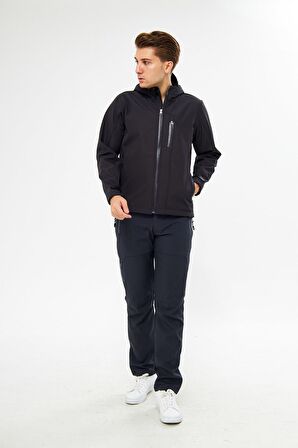 Orange Safety Gri Softshell Mont Ceket ve Pantolon Takım