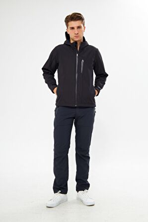 Orange Safety Gri Softshell Mont Ceket ve Pantolon Takım