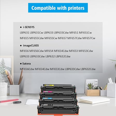 (Data Chip ile) 067 CRG-067 CRG067 4 Renk Uyumlu Toner Kartuşları Canon i-SENSYS LBP631 LBP631Cw LBP633 LBP633Cdw MF651 MF651Cw MF655 MF655Cdw MF655Cw için 657 MF. 657Cdw MF657Cw Yazıcı