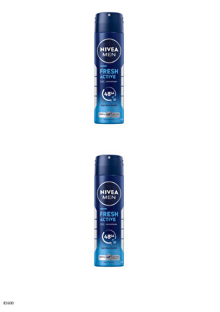 81600 NIVEA MEN Fresh Active Sprey 2 ADET