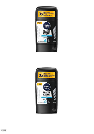 83168 NIVEA MEN BLACK & WHITE FRESH STICK 2 ADET