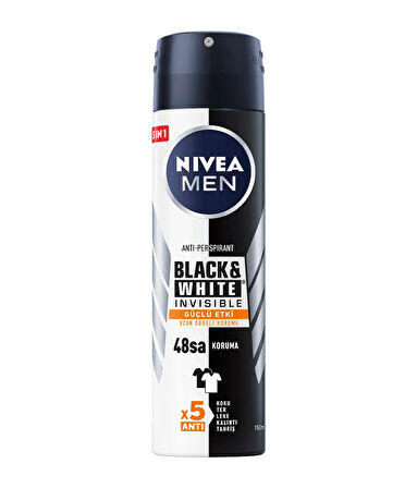 85388 NIVEA MEN BLACK & WHITE INVISIBLE GÜÇLÜ ETKİ SPREY 2 ADET