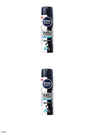 85974 NIVEA MEN BLACK & WHITE FRESH SPREY 2 ADET