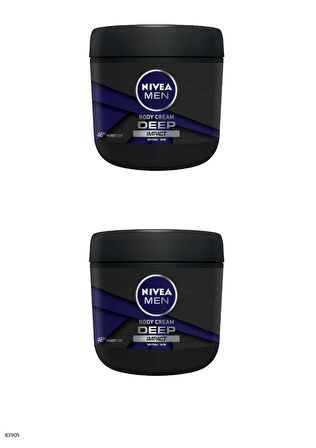 83905 NIVEA MEN DEEP EL VE VÜCUT BAKIM KREMİ 2 ADET