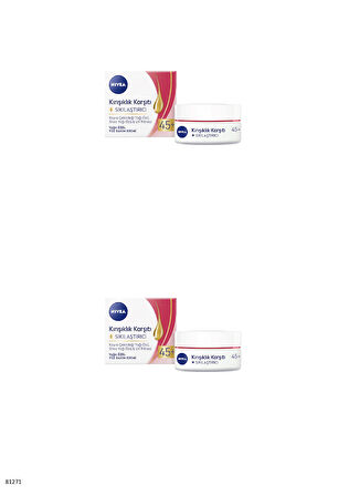 81271 NIVEA KIRIŞIKLIK KARŞITI + SIKILAŞTIRICI YAŞ 45+ YÜZ KREMİ 2 ADET