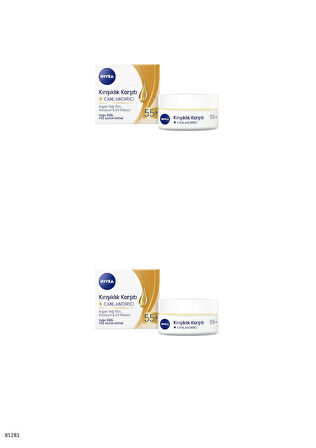 81281 NIVEA Kırışıklık Karşıtı+ Yenileyici 50+ 2 ADET