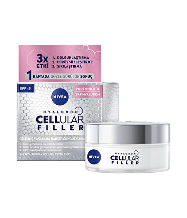 82384 NIVEA CELLULAR FILLER SIKILAŞTIRICI GÜNDÜZ KREMİ SPF15 2 ADET