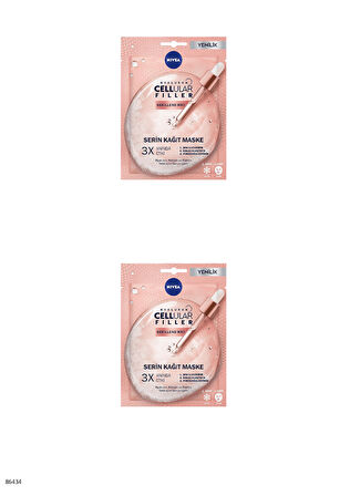 86434 NIVEA Cellular Filler Şekillendirici Serin Kağıt Maske 2 ADET