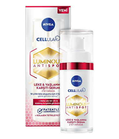 98711 NIVEA LUMINIOUS630 LEKE & YAŞLANMA KARŞITI SERUM 2 ADET