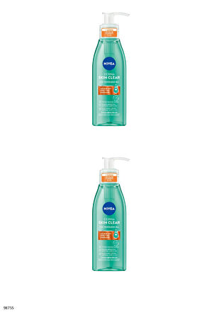 98755 NIVEA Derma Skin Clear Yüz Temizleme Jeli 2 ADET