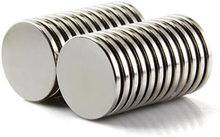10 Adet 20x2 mm Yuvarlak Güçlü Neodyum Mıknatıs (Çap 20 mm Kalınlık 2 mm)