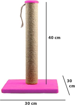 Kedi Tırmalama Tahtası 40 cm (Pembe)