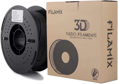 PLA+ Siyah Filament 1,75mm 1kg - bisiparisver, FLMX001