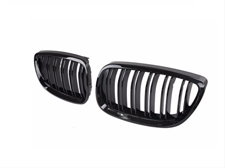 Bmw 3 Serisi E92 2006-2009 Uyumlu M3 Görünüm Panjur ( Çift Çizgi Böbrek ) Pıano Black