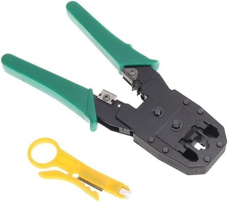 Rj9 Rj12 Rj45 Sıkıcı Sıkma Network Pensesi Kablo Soyucu Set Cat5 İnternet Ucu Çakma