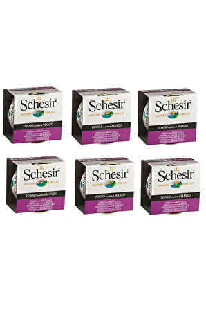 Schesir Ton ve Sığır Etli Kedi Konservesi 85 Gr. X 6 Adet