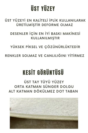 Yolluk Halı – Kaymaz Tabanlı, Yıkanabilir, Yumuşak Dokulu, Şık ve Dayanıklı Tasarım (santa