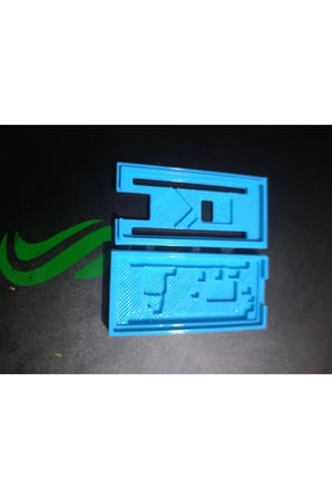 Elektronik plastik arduino nano proje kutusu mavi 50×23 mm