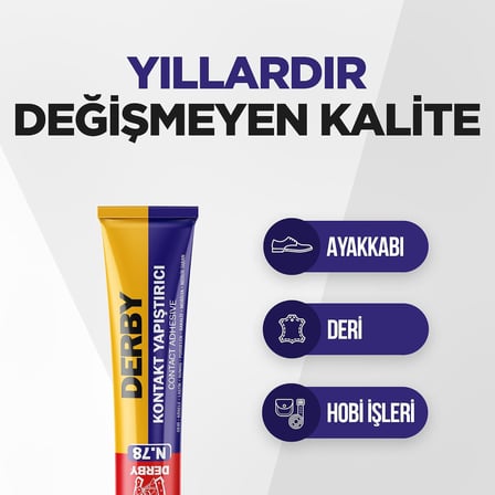Derby N.78 40g Tüp Kontakt Yapıştırıcı