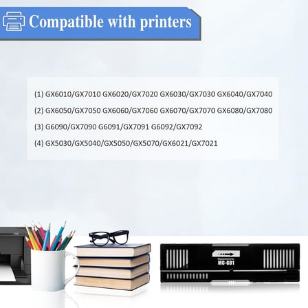 Canon MC-G01 MC G01 Bakım Kutusu Tankı için MC-G01 Bakım Kartuşu değiştirme, Canon MAXIFY GX6010 GX7010 GX6020 GX7020 GX6030 GX7030 GX6040 GX7040 GX6050 GX7050 GX6060 için çalışır (1 Paket)