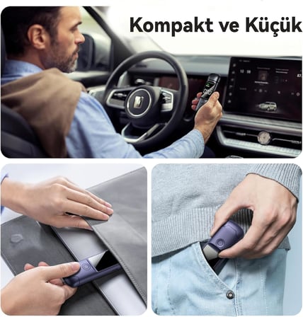 Dijital Alkolmetre, LCD Ekranlı, Type-C Şarjlı, Sesli ve Işıklı Uyarı Sistemi, Taşınabilir Alkol Test Cihazı, Temassız, Ağızlıksız, Hijyenik