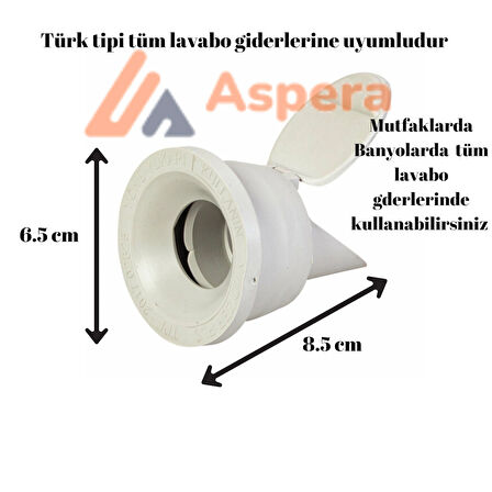 Kuis 4 Adet Koku Önleyici Çekvalfli Adaptör Contaø50 Lavabo & Evyeler