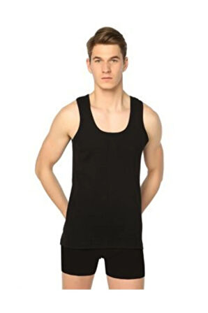 Erkek Beyaz Ribana (esnek) Askılı Atlet 6'lı Paket (model No-0102)