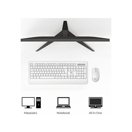 Lecoo KW202 Kablosuz Türkçe Q Klavye & Mouse Set