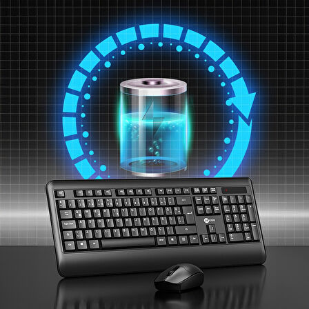 Lecoo KW202 Kablosuz Türkçe Q Klavye & Mouse Set