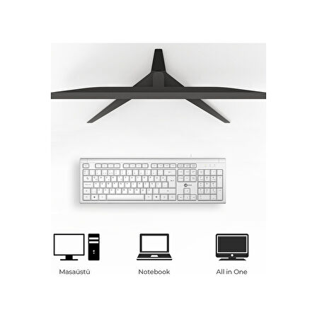 Lecoo KB101 USB Kablolu Türkçe Q Klavye