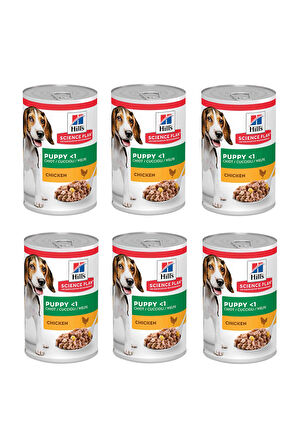 Hill's Science Plan Tavuklu Yavru Köpek Konserve Maması 370 Gr. X 6 Adet