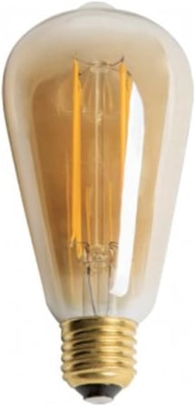 8W Rustik LED Ampul ST64 E27 Amber