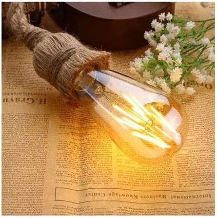 8W Rustik LED Ampul ST64 E27 Amber
