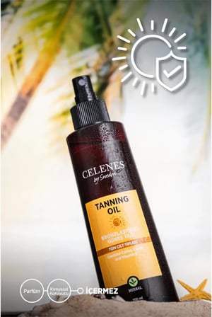 Celenes By Sweden Herbal Bronzlaştırıcı Güneş Yağı 200 ml, CLN4965