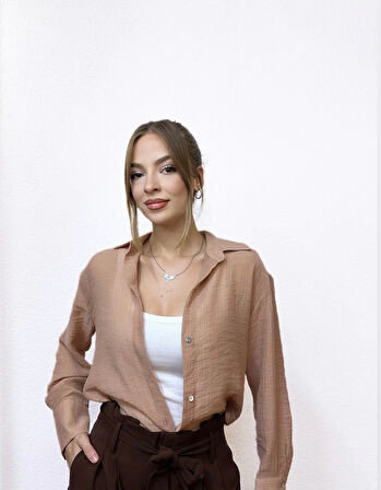 Dokulu Viskon Gömlek