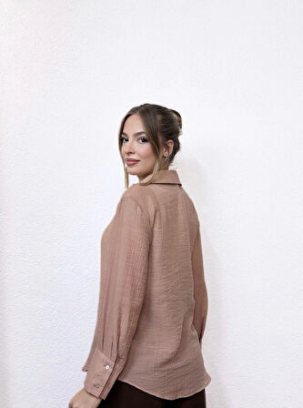 Dokulu Viskon Gömlek