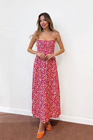 Çiçek Desenli Elbise