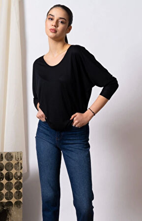 Uzun Kollu Basic Bluz