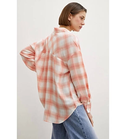 Ekoseli Oversize Gömlek