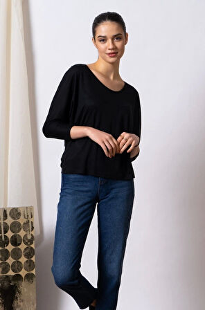 Uzun Kollu Basic Bluz