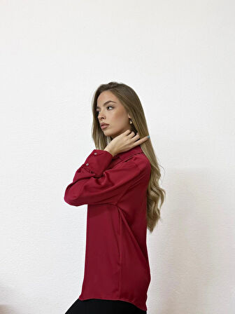 Basic Kırmızı Gömlek