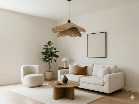 AFRALYAHOME TEKLİ SARKIT İSKANDİNAV STYLE BOHEM AVİZE (KAHVE)